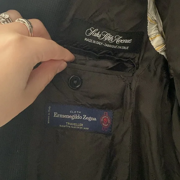 Ermenegildo Zegna Made in Italy Gray Blazer